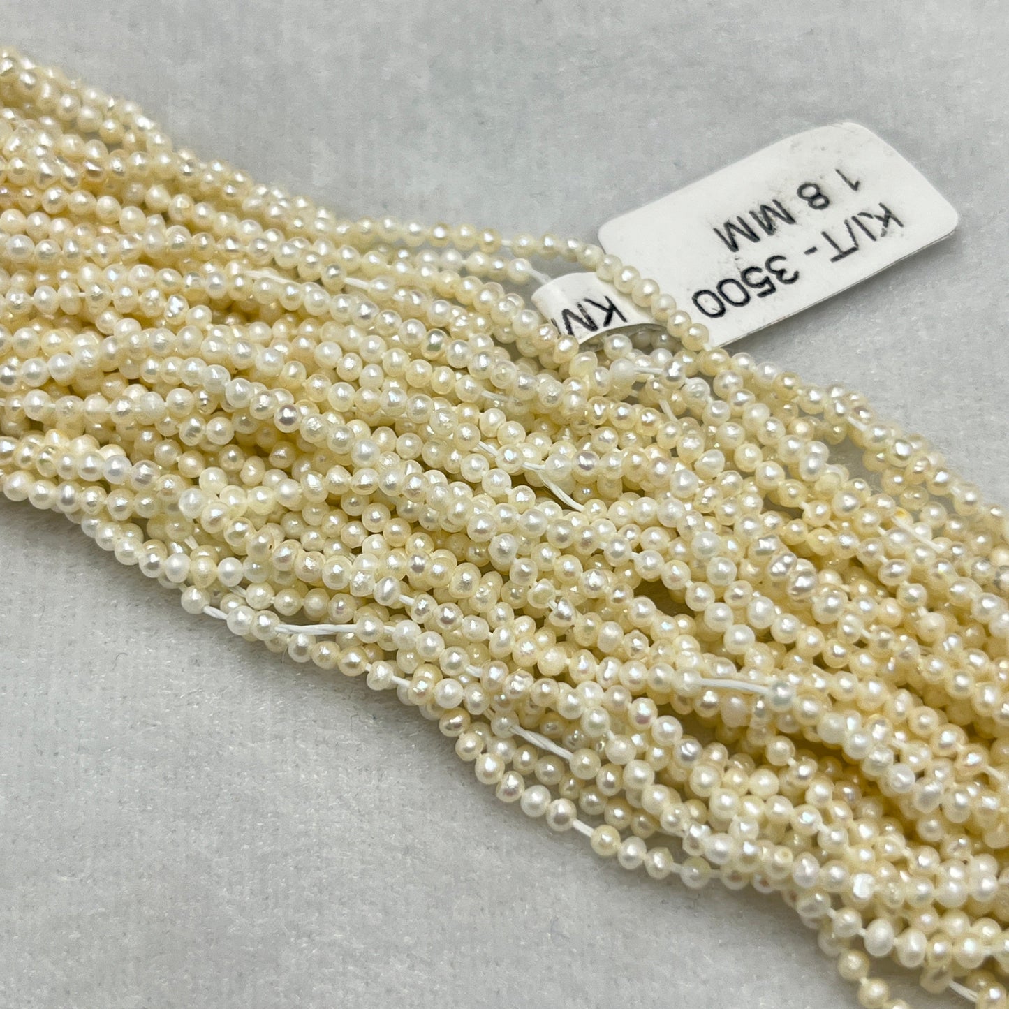 Fresh Water Pearl, Cream Color, Oval Shape, 2 MM
