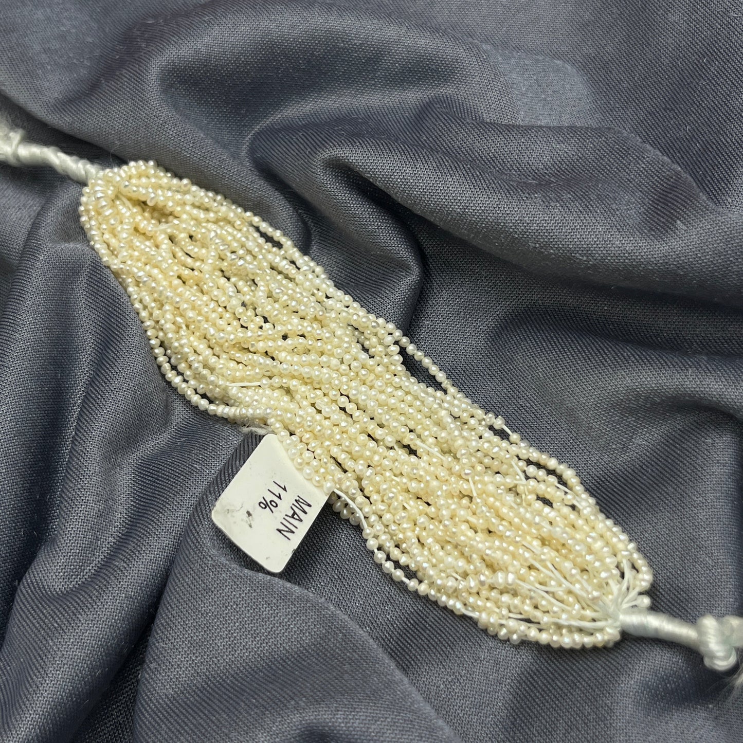 Fresh Water Pearl, Cream Color, Oval Shape, 2 MM