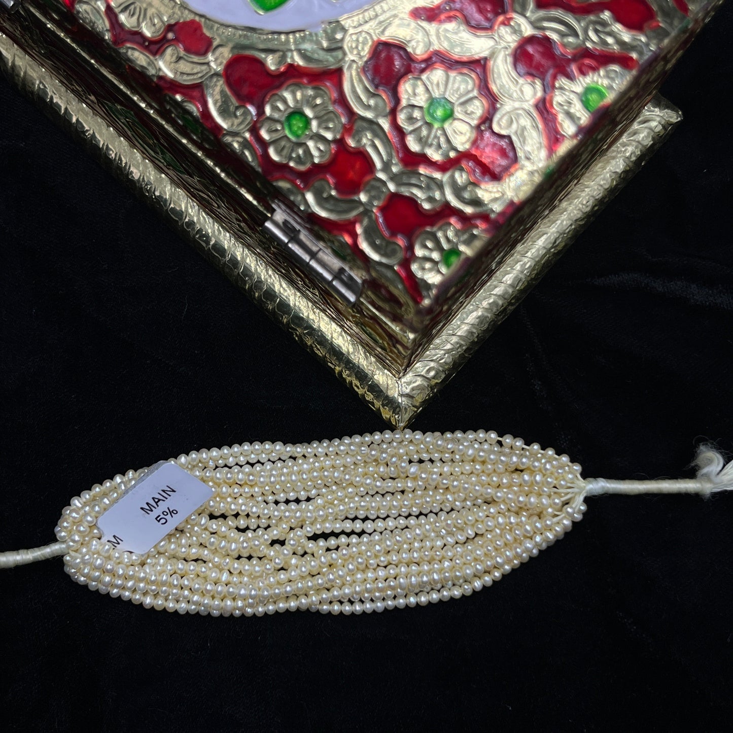 Fresh Water Pearl, Light Yellow Color, Near Round Shape, 3.5 MM Size