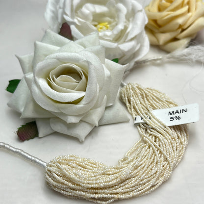 Fresh Water Pearl, Light Yellow Color, Near Round Shape, 1.5MM (Approx.)