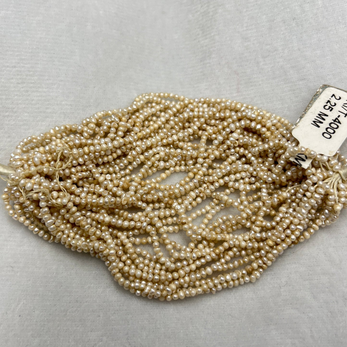 Fresh Water Pearl, Basra Color, Near Round Shape, 2.25 MM Size