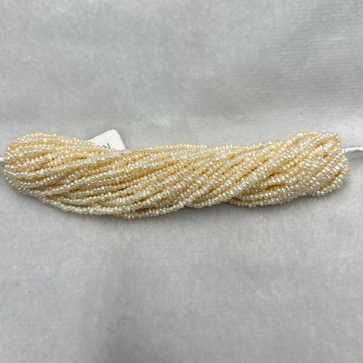Fresh Water Pearl, Cream Color, Uneven Shape, 2.25 MM Size