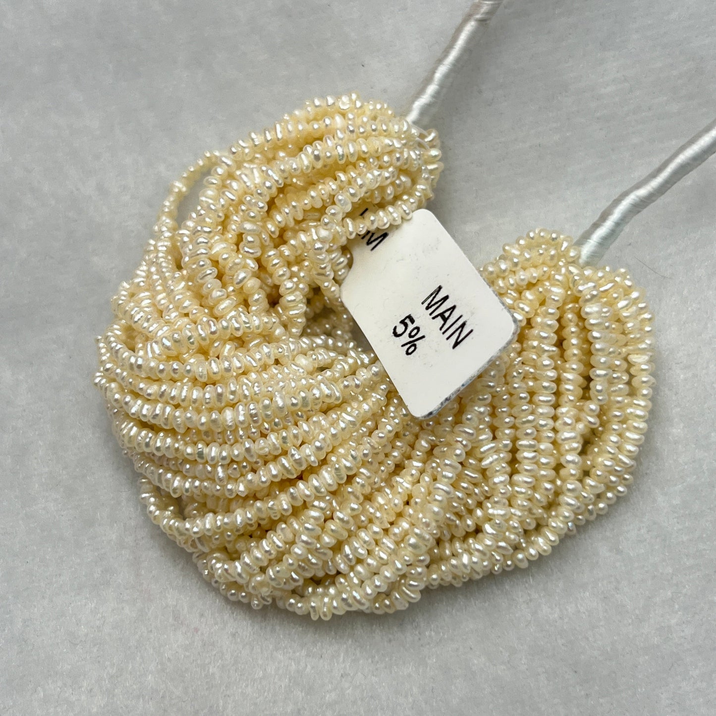 Fresh Water Pearl, Cream Color, Uneven Shape, 2.25 MM Size