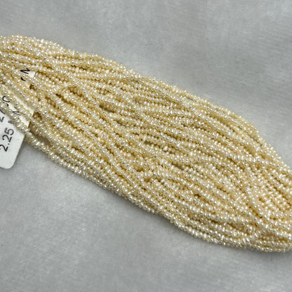 Fresh Water Pearl, Cream Color, Uneven Shape, 2.25 MM Size