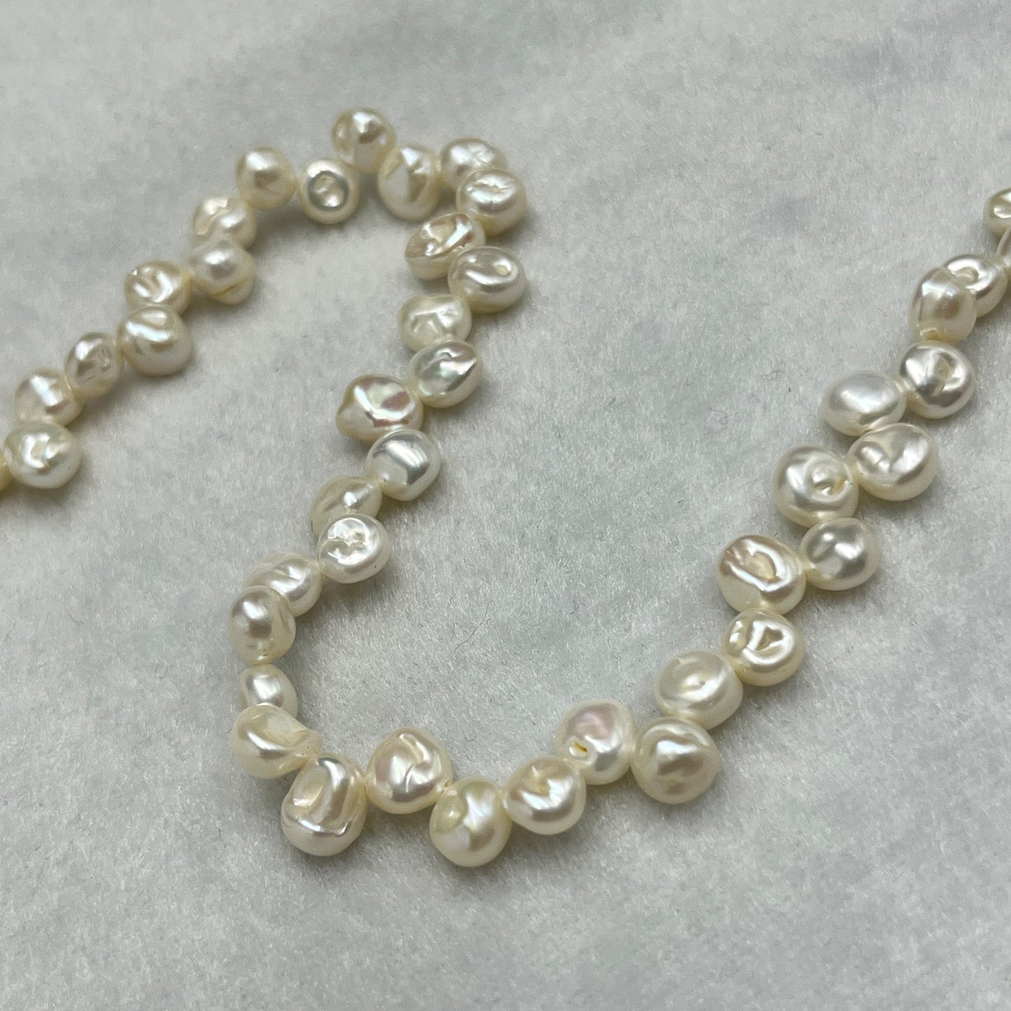 Fresh Water Pearl, Off White Color, Fancy Shape, 6-8 MM Size