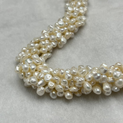 Fresh Water Pearl, Off White Color, Fancy Shape, 6-8 MM Size