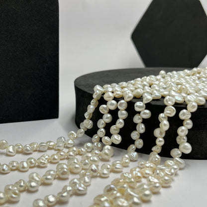 Fresh Water Pearl, Off White Color, Fancy Shape, 6-8 MM Size