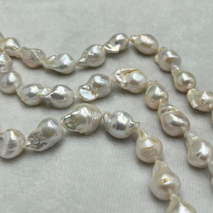 Fresh Water Pearl, Cream, Baroque Shape, 12-15MM Size