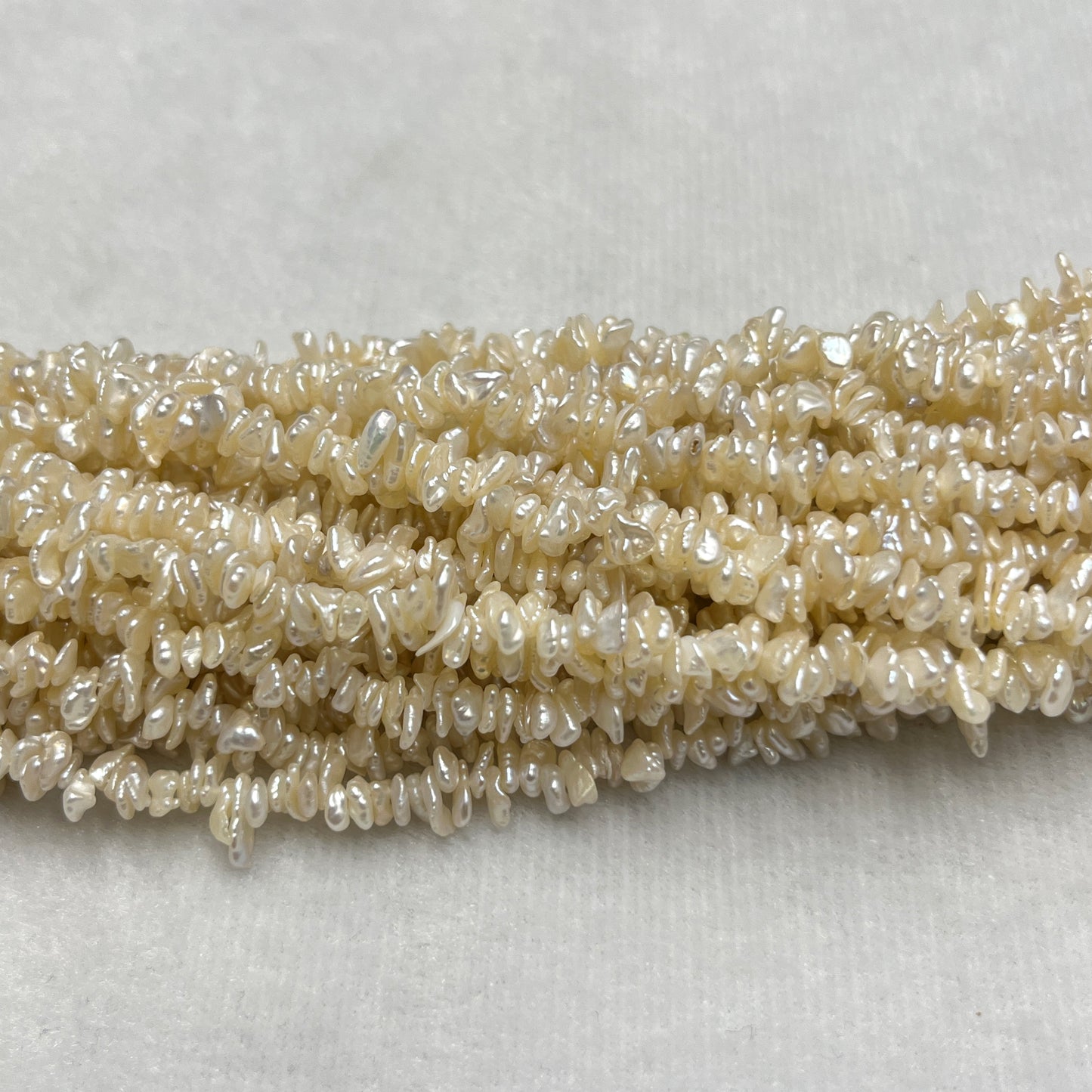 Fresh Water Pearl, Cream, Fancy Shape, Uneven Size