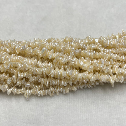Fresh Water Pearl, Cream, Fancy Shape, Uneven Size