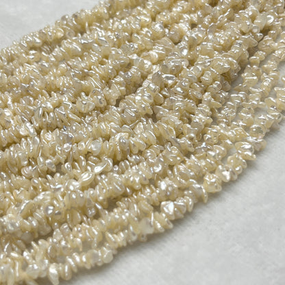 Fresh Water Pearl, Cream, Fancy Shape, Uneven Size
