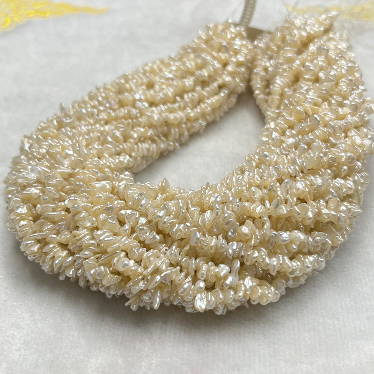 Fresh Water Pearl, Cream, Fancy Shape, Uneven Size