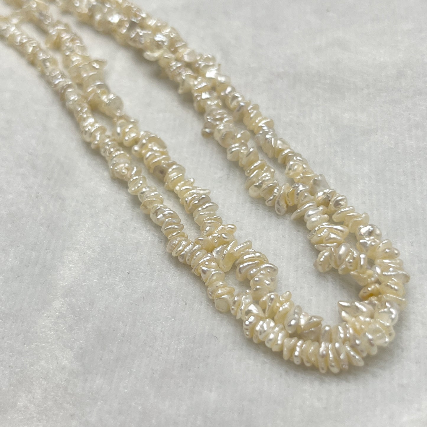 Fresh Water Pearl, Cream, Fancy Shape, Uneven Size