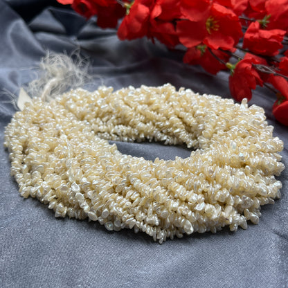 Fresh Water Pearl, Cream, Fancy Shape, Uneven Size