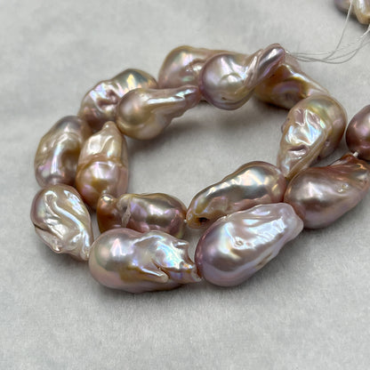 Fresh Water Pearl, Pink Color, Baroque Shape, 14*20 MM Size