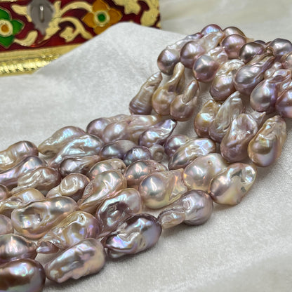 Fresh Water Pearl, Pink Color, Baroque Shape, 14*20 MM Size