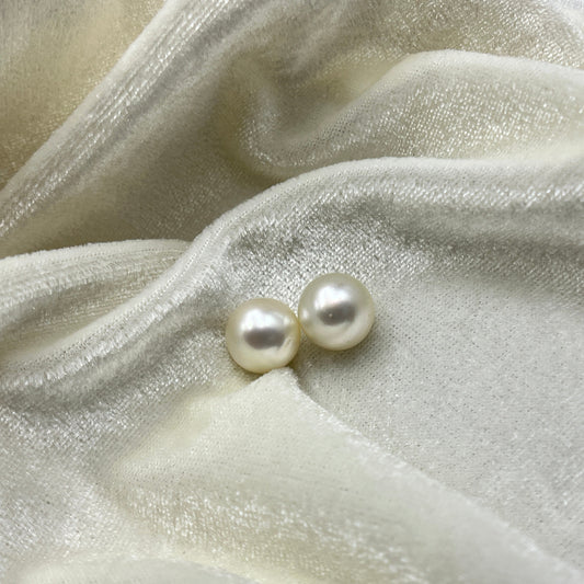 South Sea Pearl | Light Golden Color| Button Shape| 11.5 MM (Approx.) Size