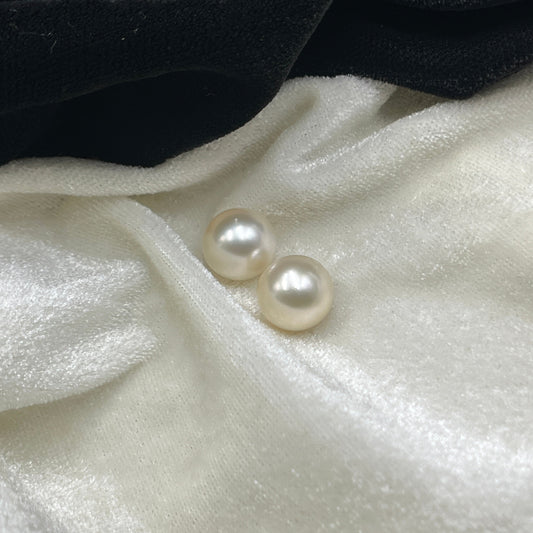 South Sea Pearl | Cream Color| Button Shape| 11.25 MM (Approx.) Size
