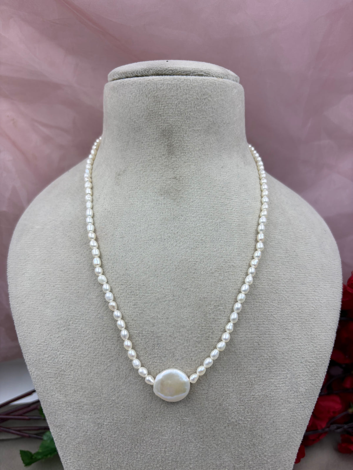 Freshwater Pearl Necklace, Bracelet & Earrings Jewelry Set