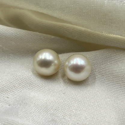 South Sea Pearl | Light Golden Color| Button Shape| 11 MM Size