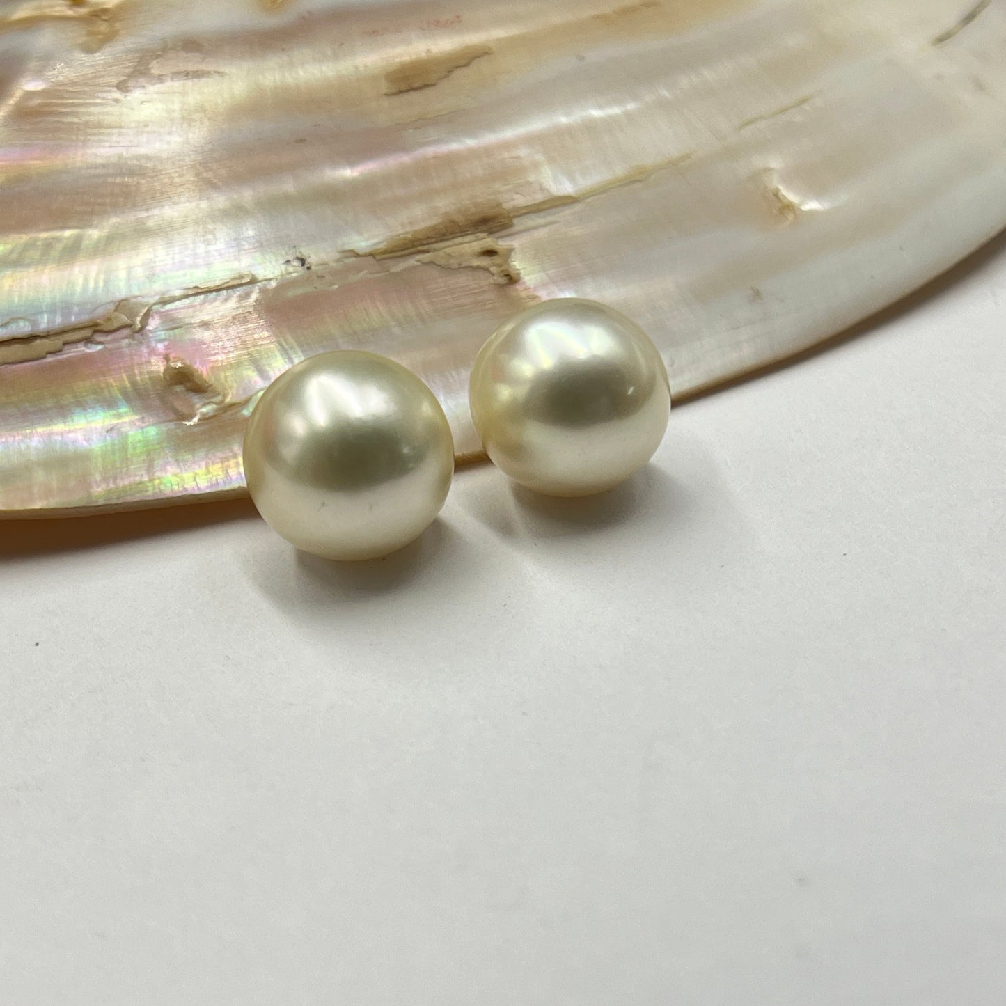 South Sea Pearl | Cream Color| Near Round Shape| 11.5MM  Size