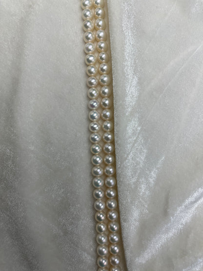 Fresh Water Pearl, Off White Color, Near Round Shape, 8-8.5 MM