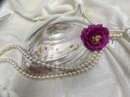 Fresh Water Pearl, Off White Color, Near Round Shape, 8-8.5 MM