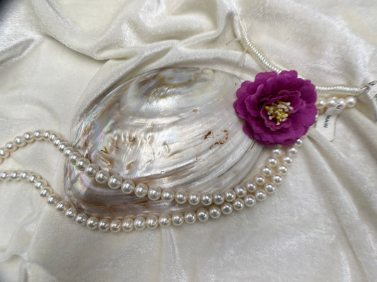 Fresh Water Pearl, Off White Color, Near Round Shape, 8-8.5 MM