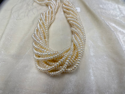 Fresh Water Pearl, Light Pink Color, Flat Shape, 5 MM  Size