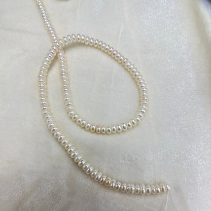 Fresh Water Pearl, Light Pink Color, Flat Shape, 5 MM  Size