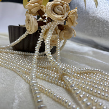 Fresh Water Pearl, Light Pink Color, Flat Shape, 5 MM  Size