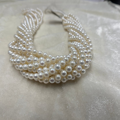 Fresh Water Pearl, White Color, Round Shape, 5 MM  Size