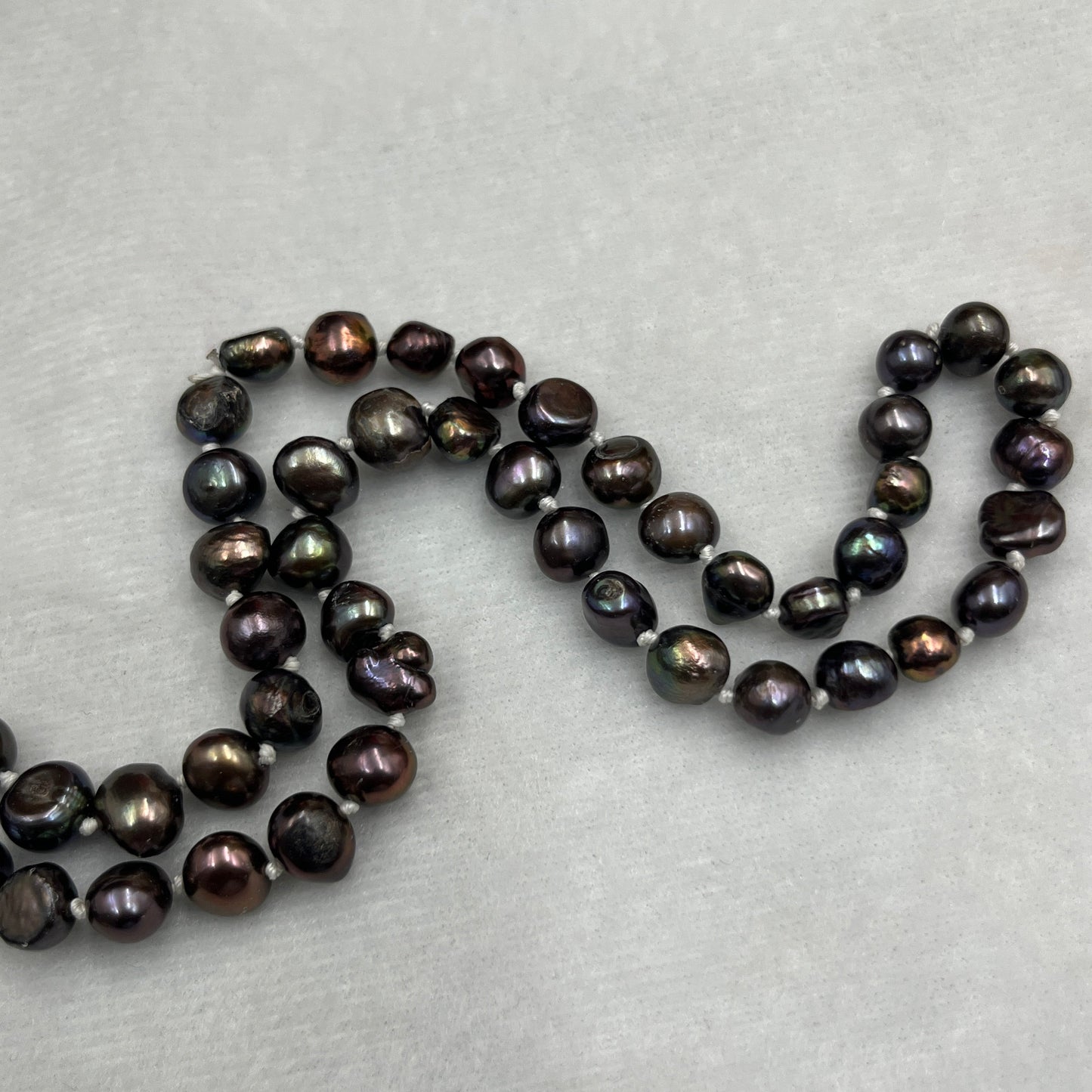 Fresh Water Pearl, Brown Multi Color, Tumble Shape, 9 MM Size
