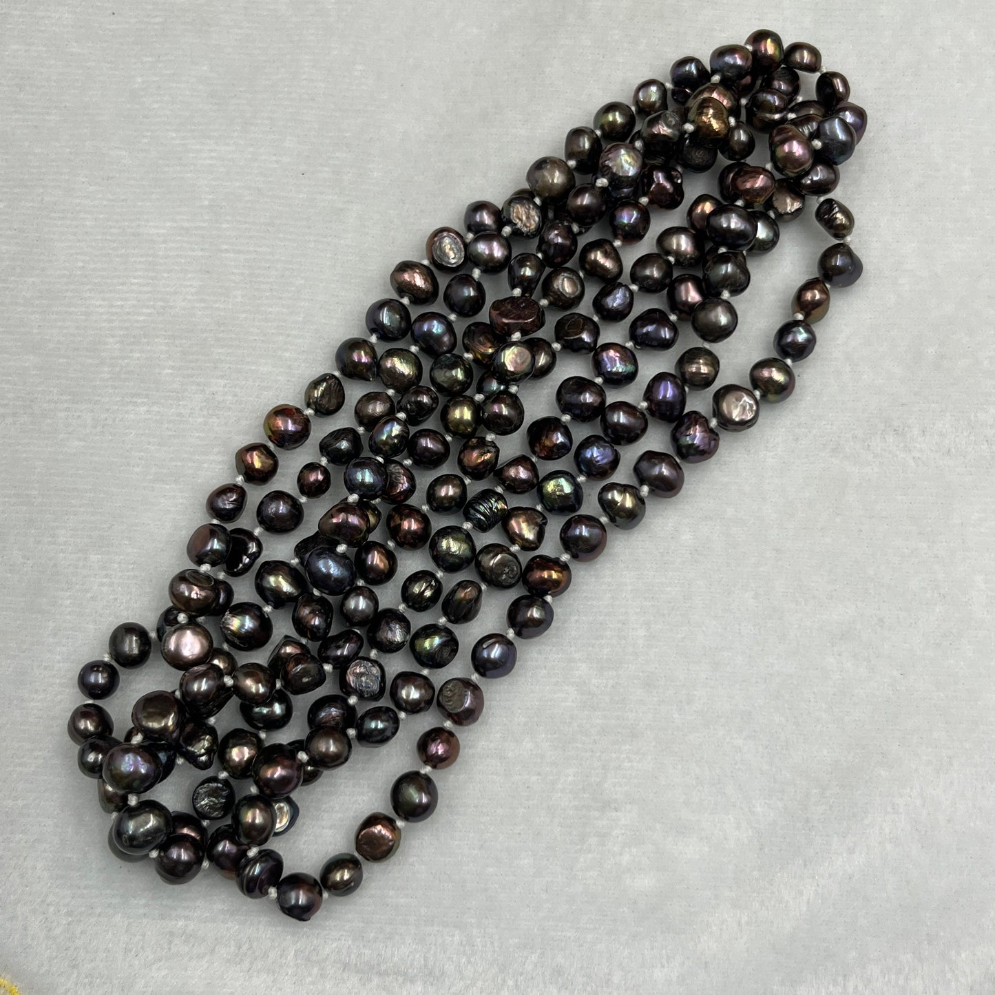 Fresh Water Pearl, Brown Multi Color, Tumble Shape, 9 MM Size