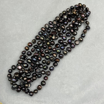 Fresh Water Pearl, Brown Multi Color, Tumble Shape, 9 MM Size