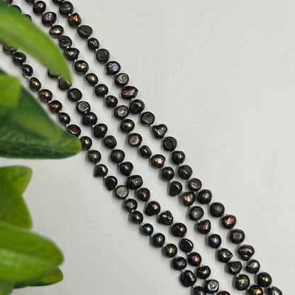 Fresh Water Pearl, Brown Multi Color, Tumble Shape, 9 MM Size