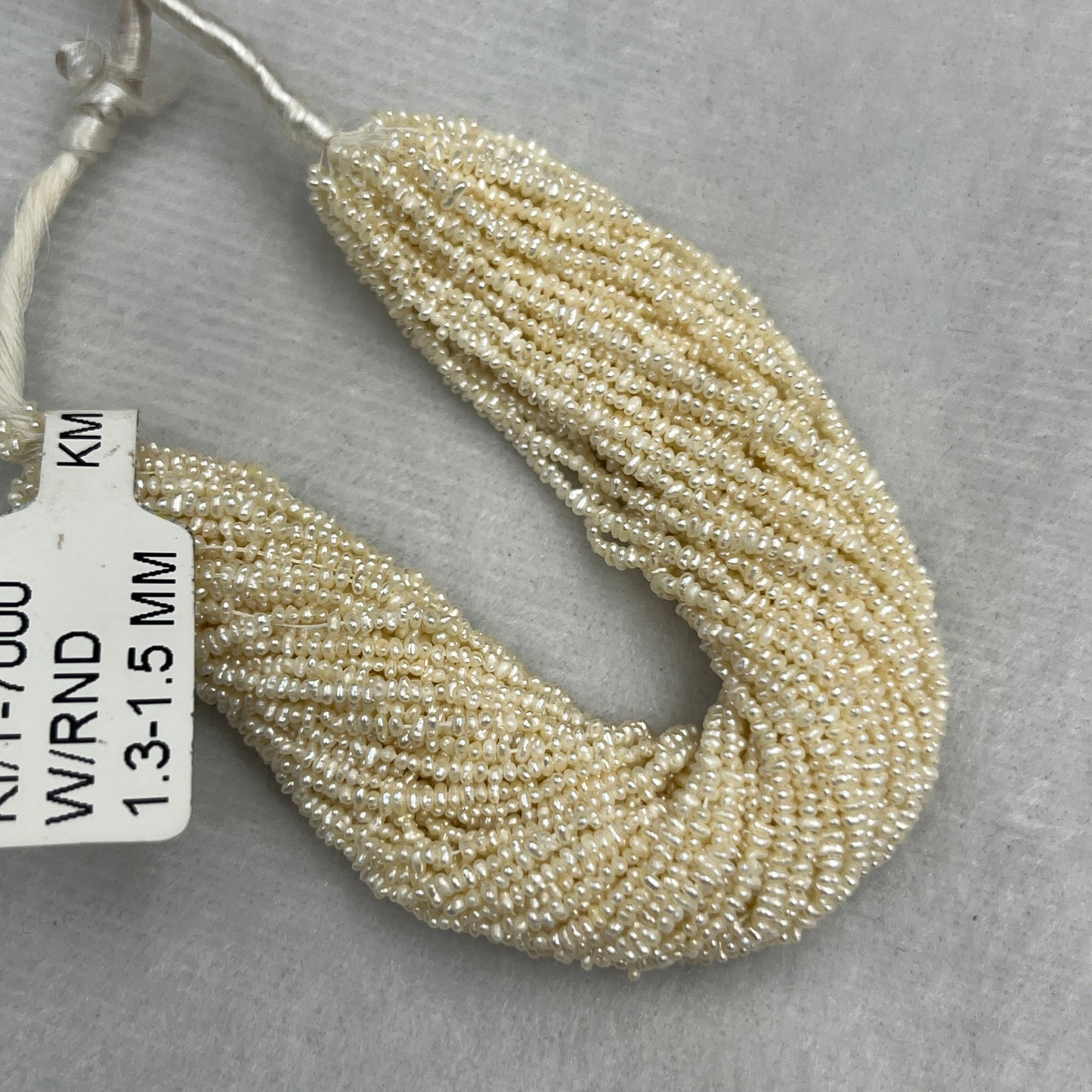 Fresh Water Pearl, Cream Color, Uneven Shape, 1.3-1.5 MM Size, AA Luster Pearl