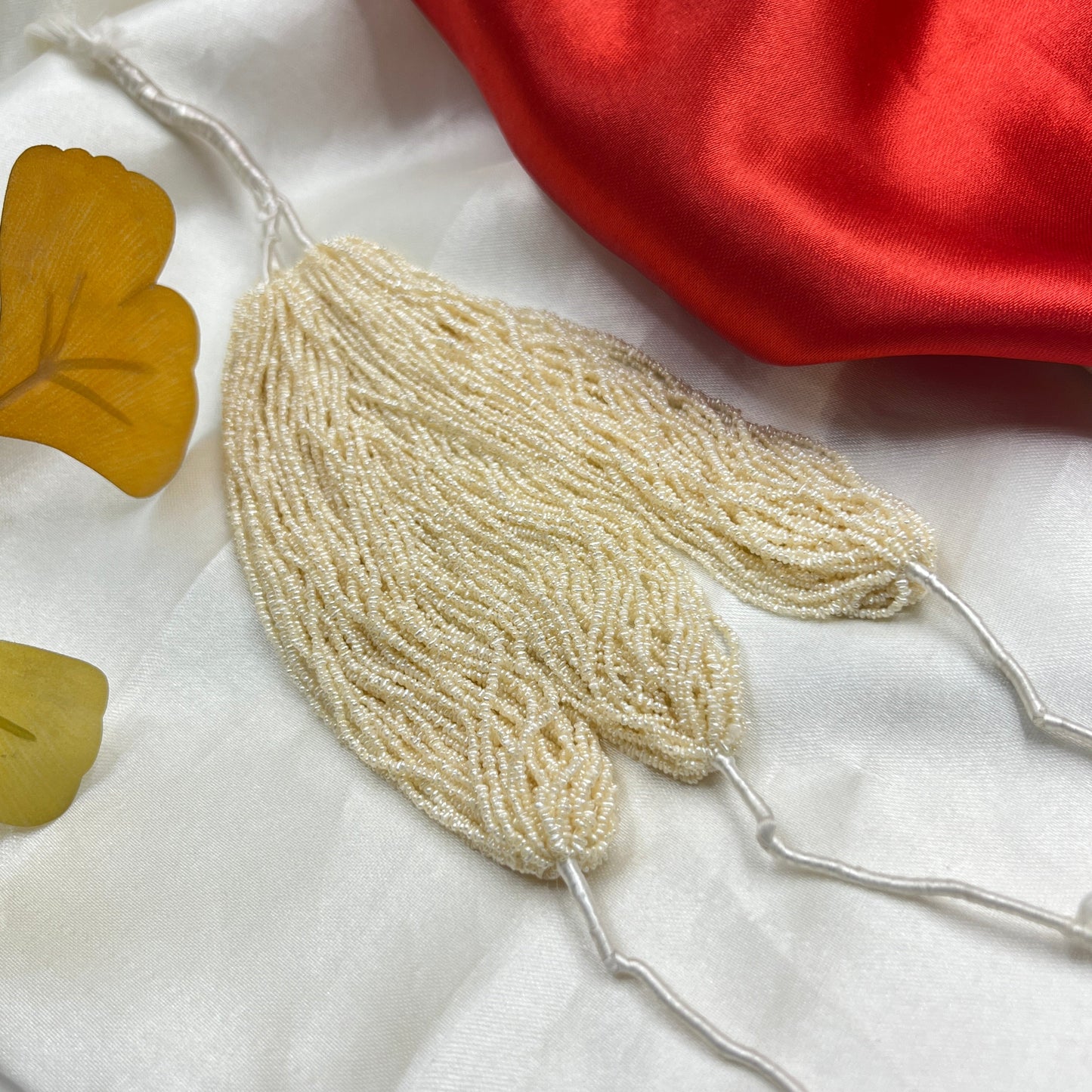 Fresh Water Pearl, Cream Color, Uneven Shape, 1.3-1.5 MM Size, AA Luster Pearl