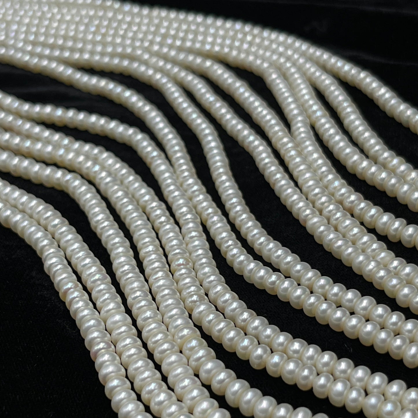 Freshwater Pearl, Cream Color, Flat Shape, 6 MM Size
