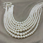 Freshwater Pearl ,  White Color, Oval Shape, 4-9m Size