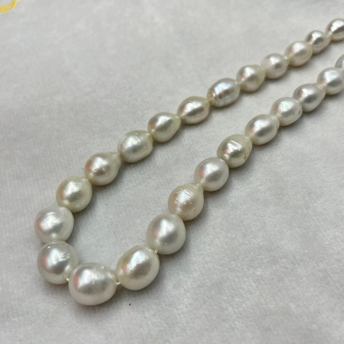 South Sea Pearl, White Color, Baroque Shape, 9.5-13 MM Size