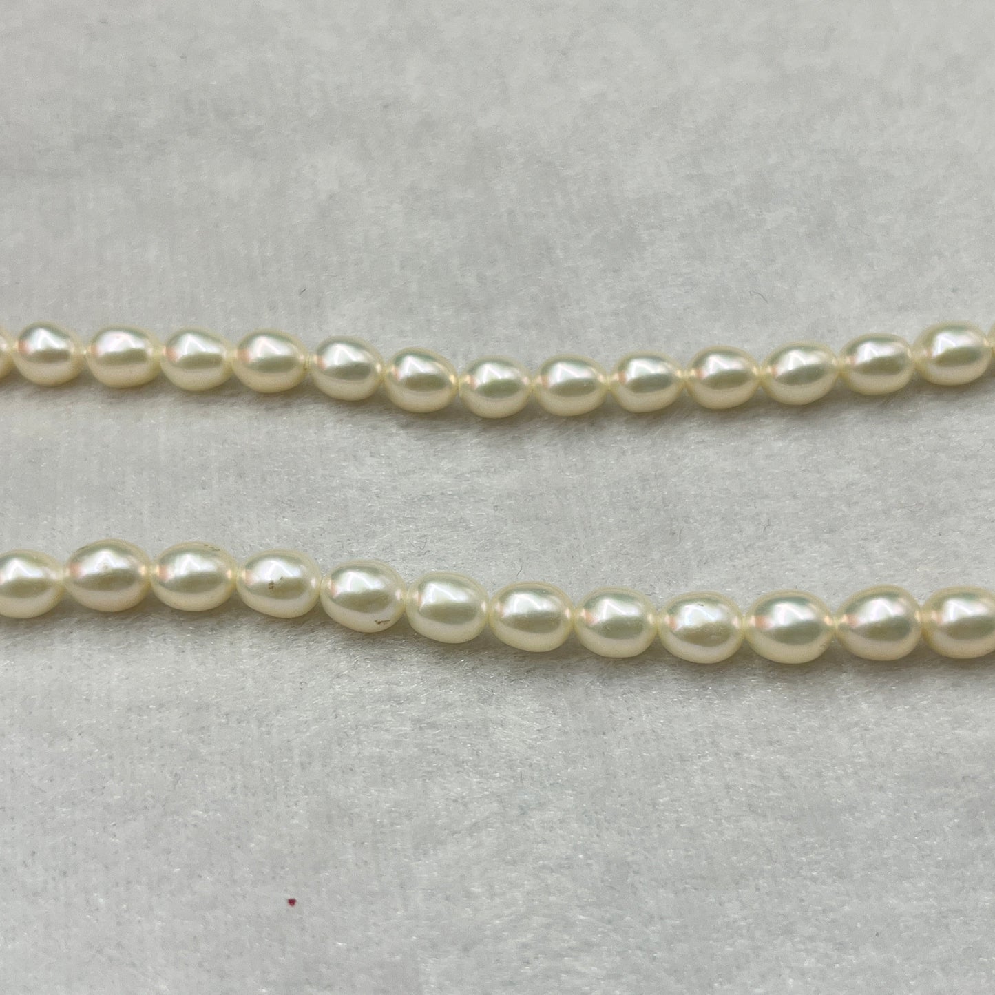 Freshwater Pearl, White Color, Rice Shape, 6 MM Size, AAA Luster Pearl