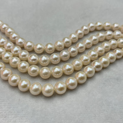 Freshwater Pearl, Cream Color, Round Shape, 8.5-9 MM Size