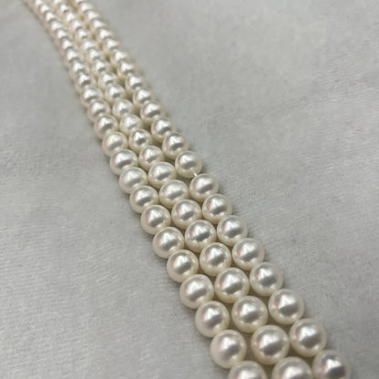 Freshwater Pearl, White Color, Round Shape, 8.5-9 MM Size