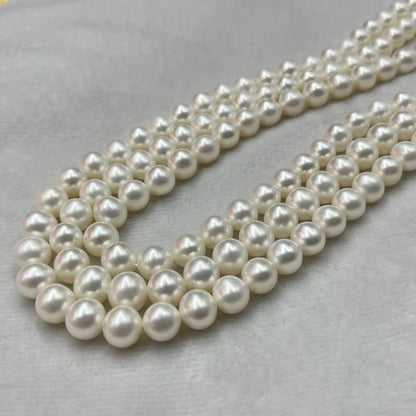 Freshwater Pearl, White Color, Round Shape, 8.5-9 MM Size