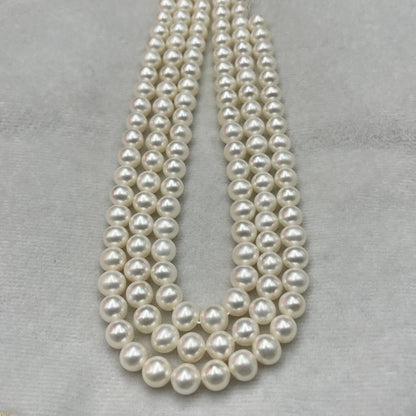 Freshwater Pearl, White Color, Round Shape, 8.5-9 MM Size
