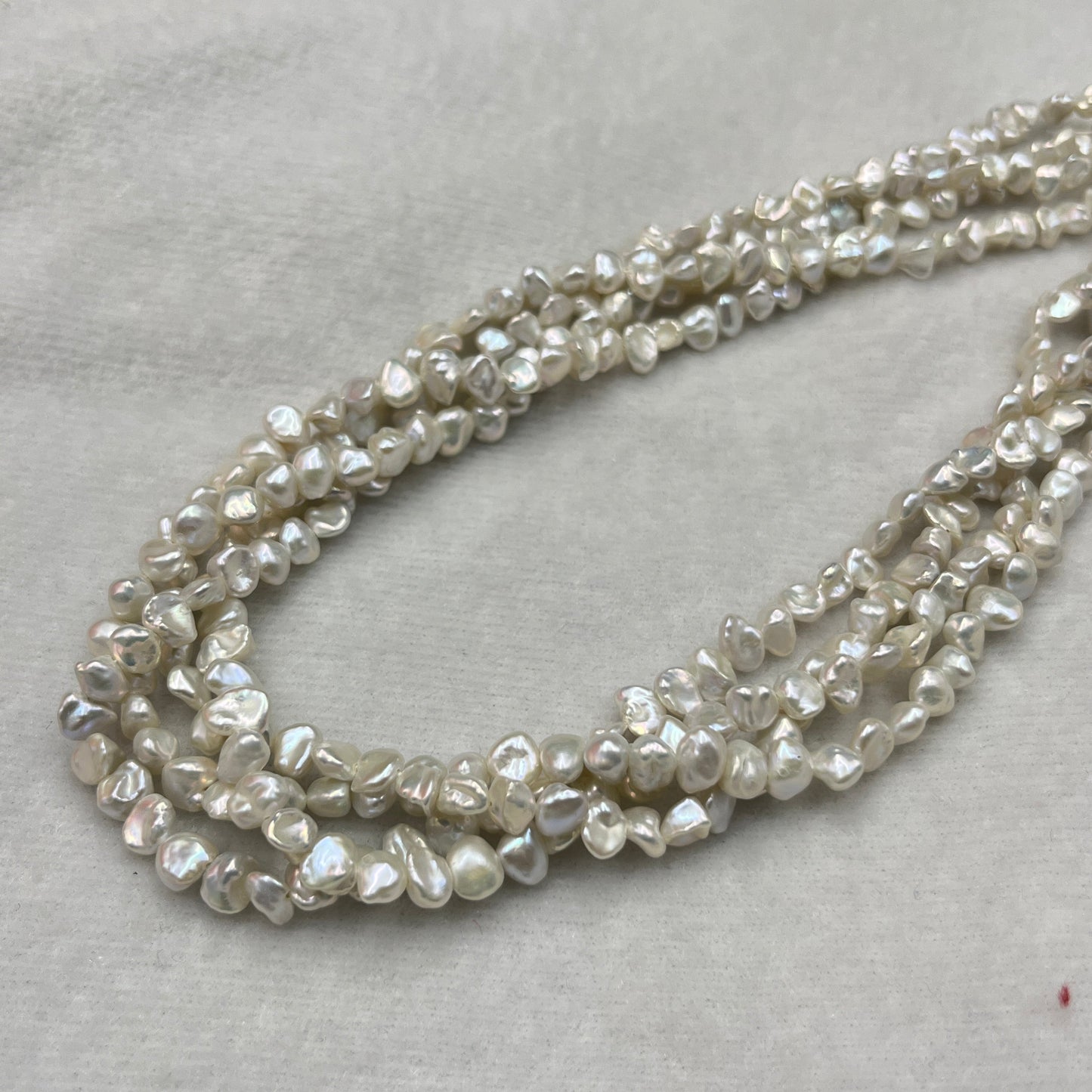 Freshwater Pearl, Silver Color, Fancy Shape, 4.5-5 MM Size