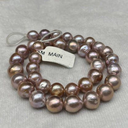 Freshwater Pearl, Multi Color, Round Shape, 11-12 MM Size