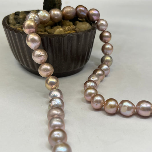 Freshwater Pearl, Multi Color, Round Shape, 11-12 MM Size