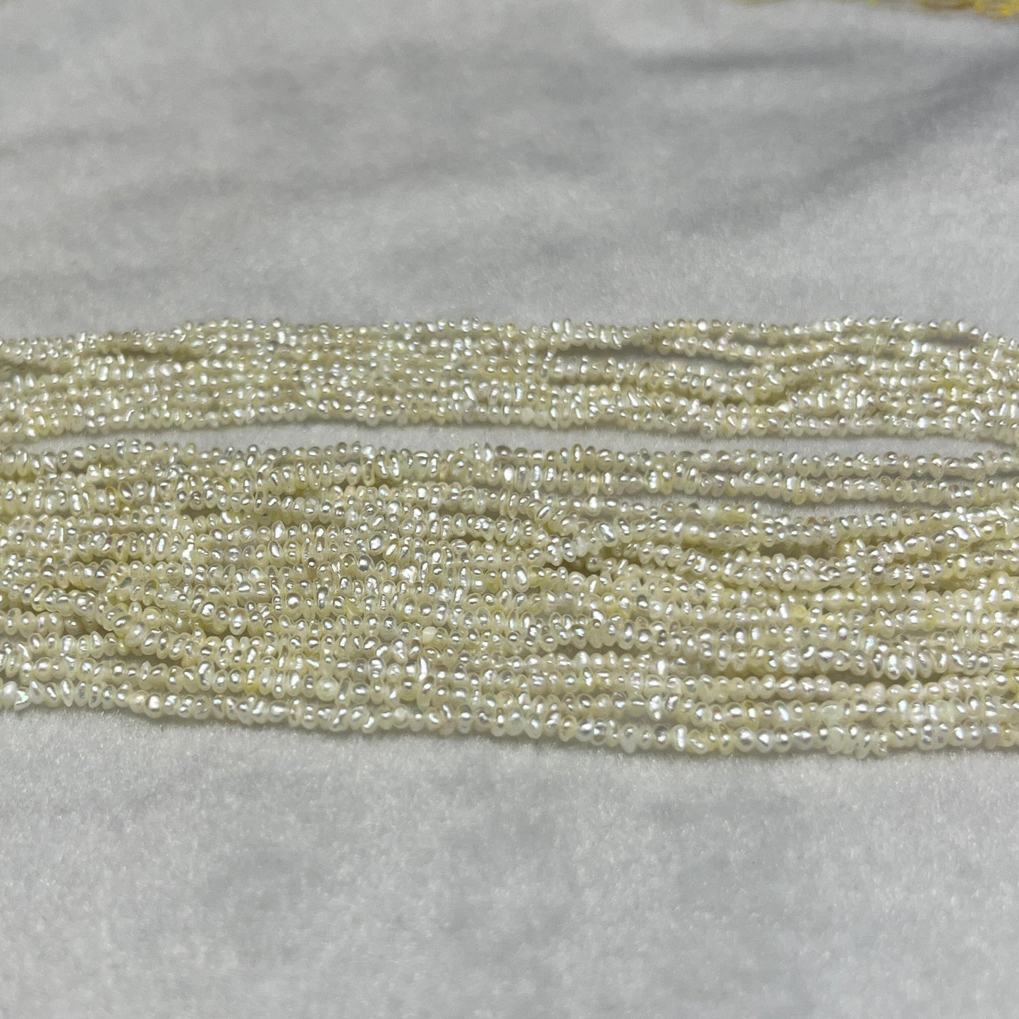 Freshwater Pearl, Cream Color, Uneven Shape, 2.25 MM Size